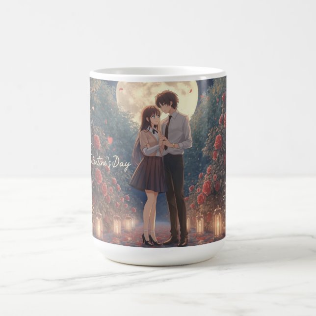 Caneca De Café Romantic Couple Valentine's Day Mug (Centro)