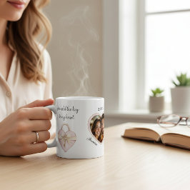 Caneca De Café Romantic Heart Lock Couple Photo Mug