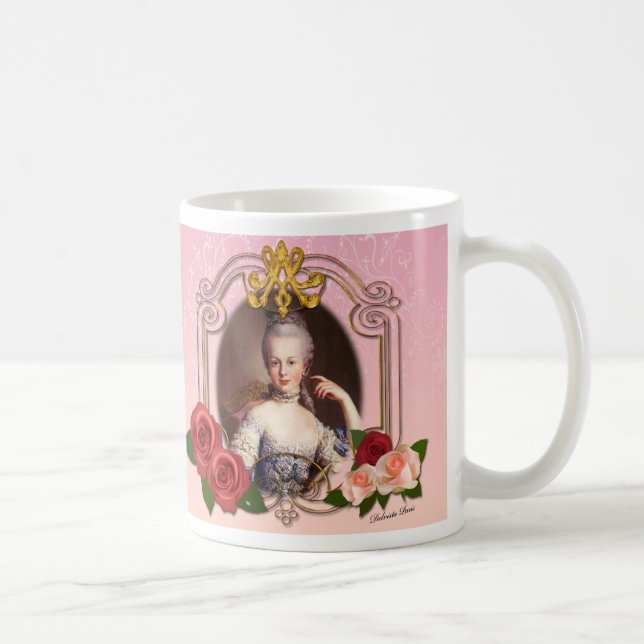 Caneca De Café Romantic Marie Antoinette Mug Pink マグカップ (Direita)