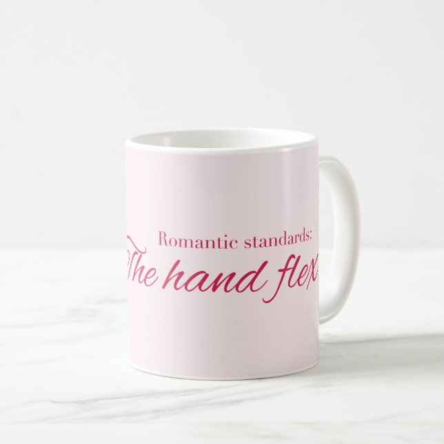 Caneca De Café Romantic standards:  The hand flex  (Frente Esquerda)