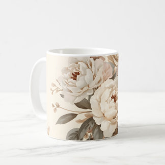 Caneca De Café Romantic Vintage Floral Bouquet Pattern