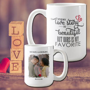 Caneca De Café Romântica Toda História de Amor é Bonita