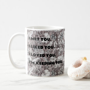 Caneca De Café Romântico Aniversário Floral Mug