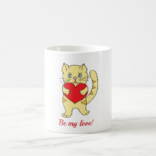 Caneca De Café Romântico Seja meu amor! Dia dos Namorados