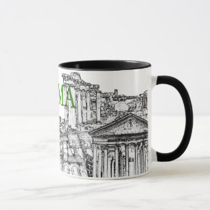 caneca de café rome viagem souvenir - Personalizad