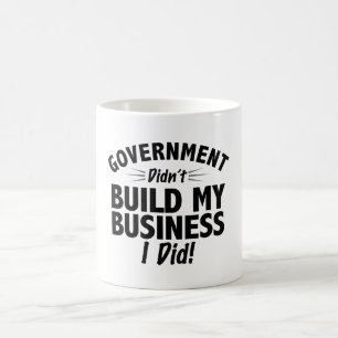 Caneca De Café Romney Ryan - o governo não construiu meu negóci