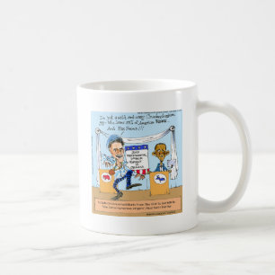 Caneca De Café Romney Tenta Zingers em Obama Engraçados Presentes