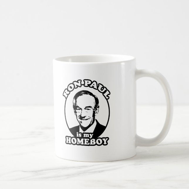 Caneca De Café Ron Paul é meu ficar em casa (Direita)
