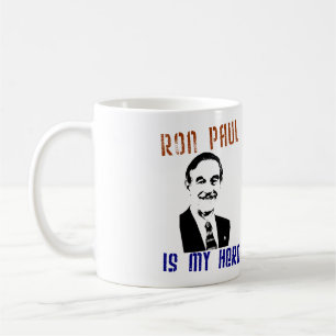 Caneca De Café Ron Paul é meu herói