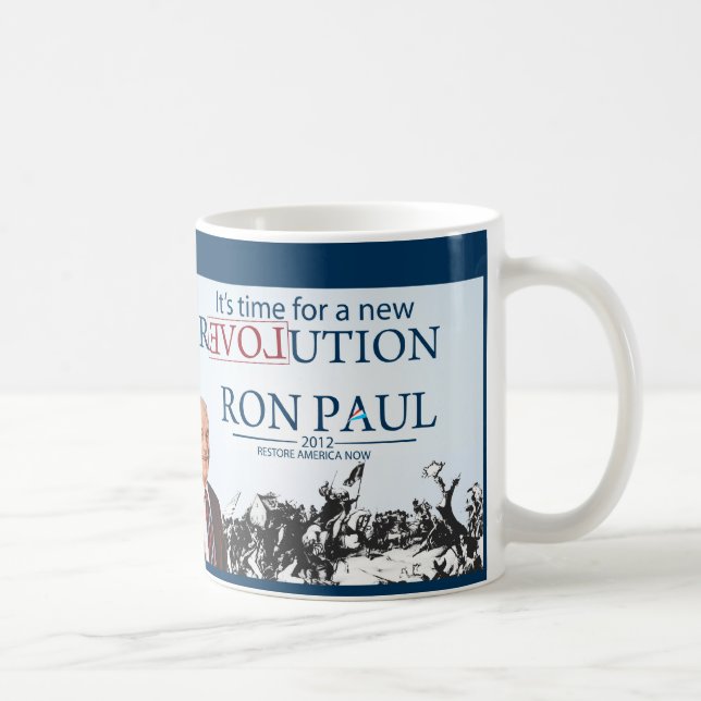 Caneca De Café Ron Paul para Presidente (Direita)