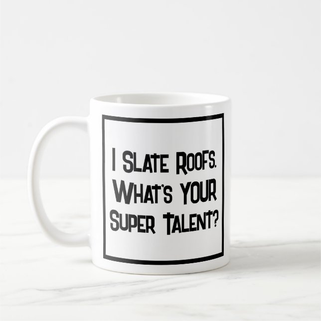 Caneca De Café Roofer ou Slater Super Talent. Coffee Mug (Esquerda)