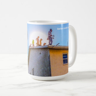 Caneca De Café Roofers em uma túnica