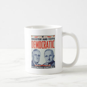 Caneca De Café Roosevelt 1944 - Truman