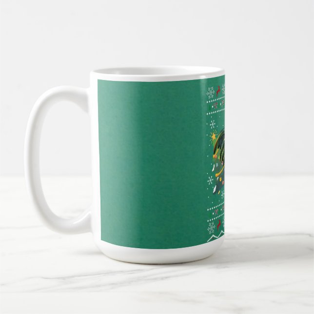 Caneca De Café Rooster Lover Xmas Gift Ugly Rooster Natal (Esquerda)