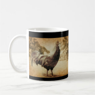 Caneca De Café Rooster Vintage Foto