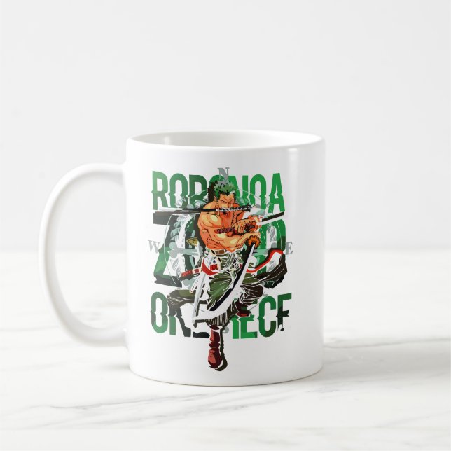 Caneca De Café Roronoa Zoro One Piece (Esquerda)