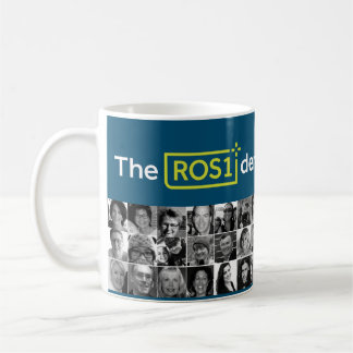 Caneca De Café ROS1ders White/Teal Mug com Design de fotos nº 3