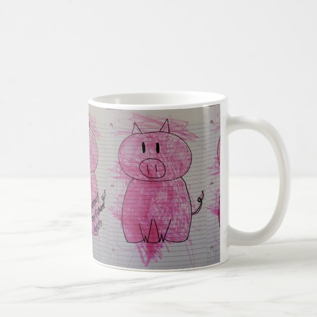 Caneca De Café Rosa (Direita)