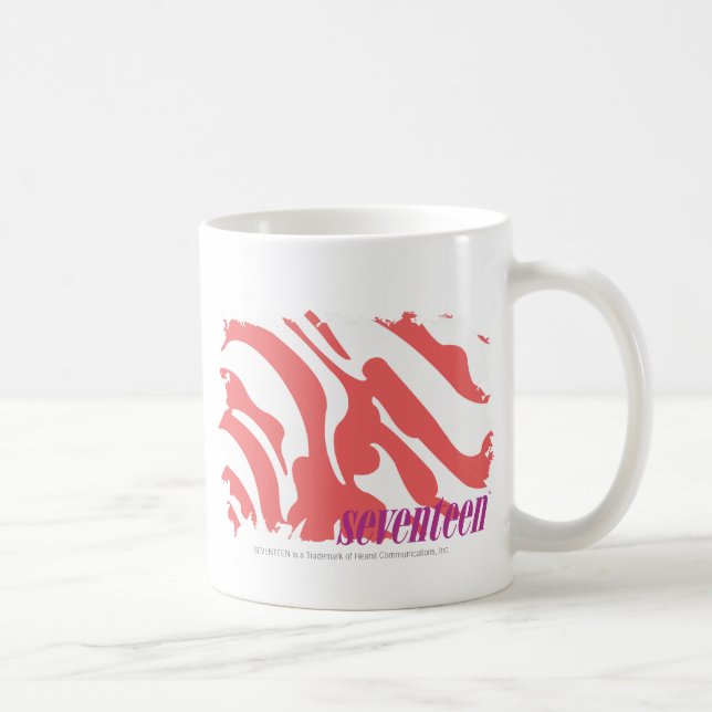 Caneca De Café Rosa 4 da zebra (Direita)