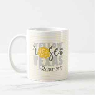 Caneca De Café Rosa Amarela do Texas