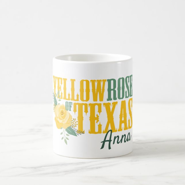 Caneca De Café Rosa Amarela do Texas - Rosa Solteiro (Centro)