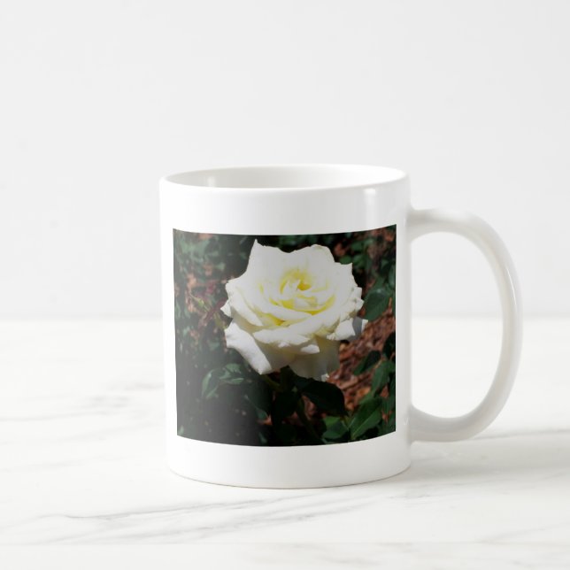 Caneca De Café Rosa Amarela Pálida (Direita)