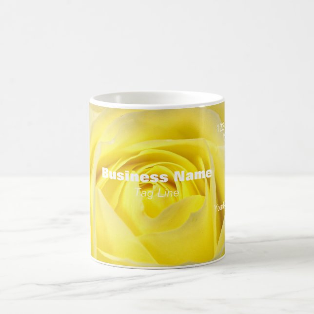 Caneca De Café Rosa Amarelo Promo Cartão de visita Mug - HAMbyWG (Centro)