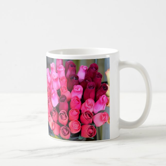 caneca de café rosa bouquet (Direita)