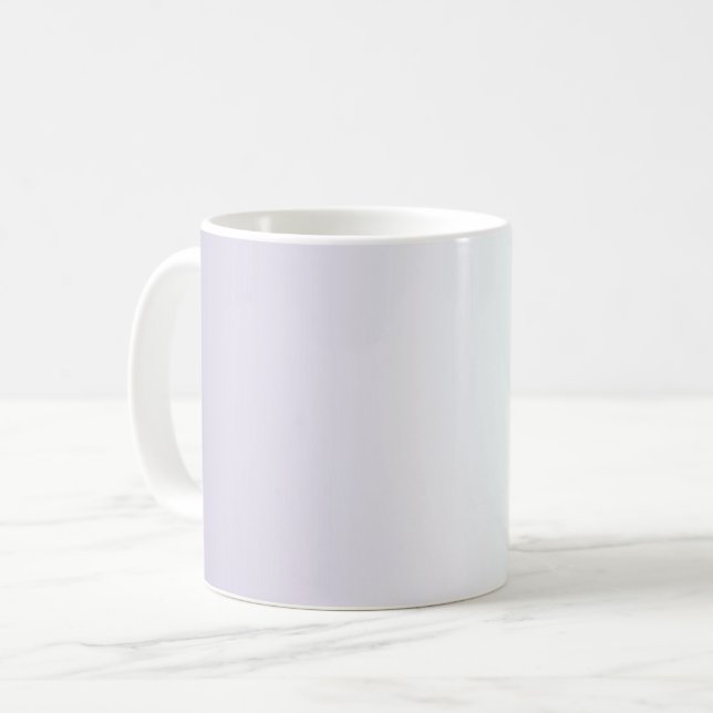 Caneca De Café Rosa Branco Menta (Frente Esquerda)