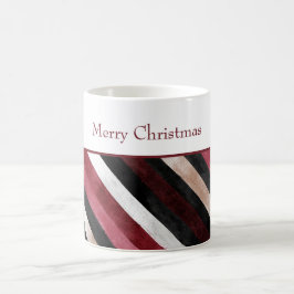 Caneca De Café Rosa Champanhe Borgonha Preto Listras