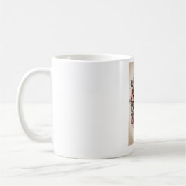 Caneca De Café Rosa Compass Bliss: Tatuagem Estilo Mug Design