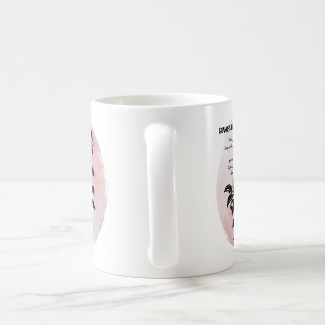 Caneca De Café Rosa de algodão a rosa - Mágica da avó (Alça)