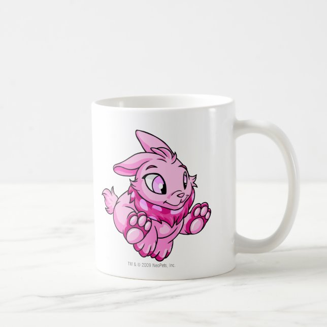 Caneca De Café Rosa de Cybunny (Direita)