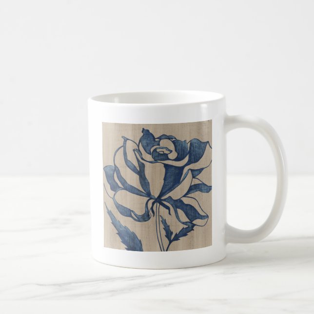 Caneca De Café Rosa de Indigo (Direita)