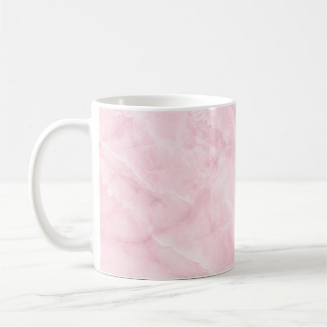 Caneca De Café Rosa de PixDezines QUARTZ | SÍMBOLO DE PINTA (Esquerda)
