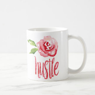 Caneca De Café Rosa de Typografia Hustle pela Oliva Colchada