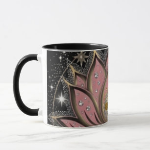 Caneca de Café Rosa Espiritual Lótus