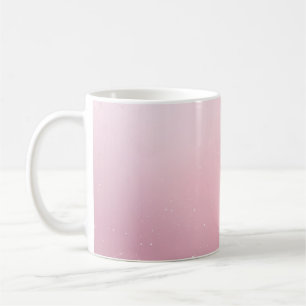 Caneca De Café Rosa Feminino Soft Sparkle Ombre Menina