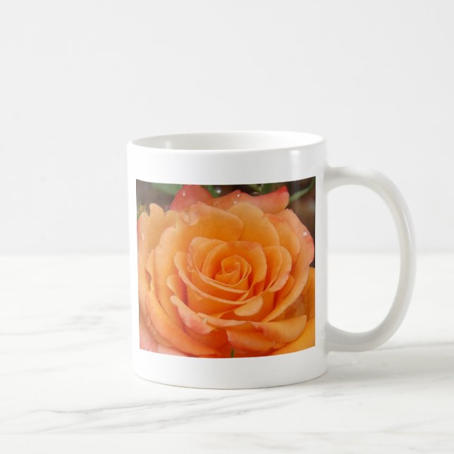 Caneca De Café Rosa laranja (Direita)