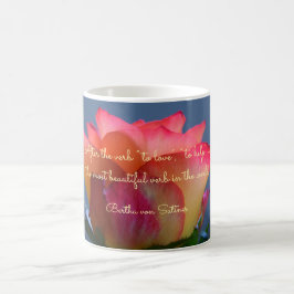 Caneca De Café Rosa Love and Help Cote Coffee Mug