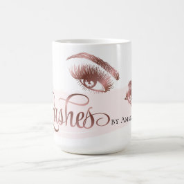 Caneca De Café Rosa Luminoso Da Cama De Cisão Ótima Dourada