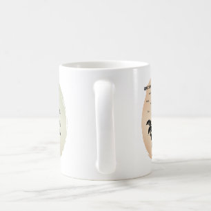 Caneca De Café Rosa Magia de Algodão em Pêssego