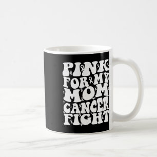 Caneca De Café Rosa Para A Consciência Do Cancer Da Mama Da Minha