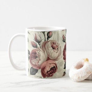 Caneca De Café rosa romântico