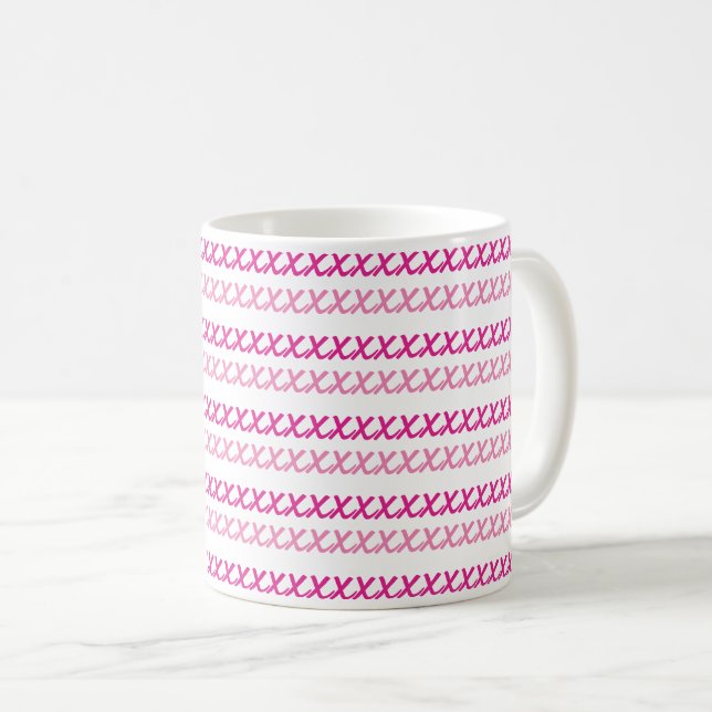 Caneca De Café Rosa rosa (Frente Esquerda)