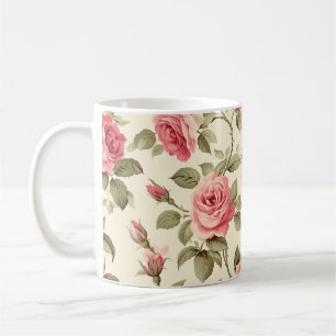 Caneca De Café Rosa Rosa Cor-de-Rosa Caprichosa