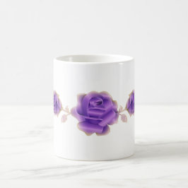 Caneca De Café Rosa rosa Design Metálico Roxo