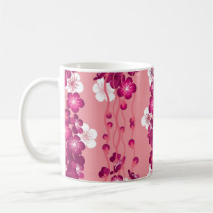 Caneca De Café Rosa rosa floresce: fundo sem problemas.