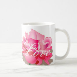 Caneca De Café Rosa Rosa Rosa Rosa Rosa Com Amor
