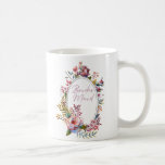 Caneca De Café Rosa Rosa Rosa Rosa Rosa Pincelada Floral Bridesma<br><div class="desc">Rosa Rosa Rosa Rosa Rosa Rosa Rosa Esfarelo Floral Bridesmaid Coffee Mug Você pode personalizar a caneca de café mudando o nome. Por favor,  dê uma olhada em designs coordenadores desta coleção de suítes de casamento.</div>